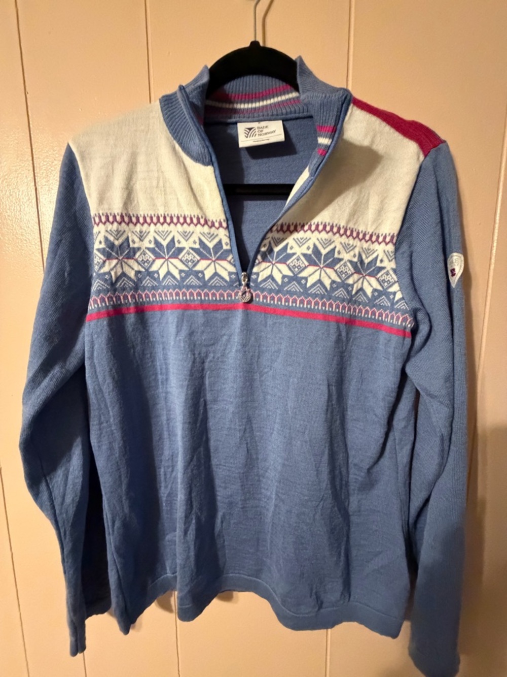 Dale of Norway Liberg Merino Wool Quarter-Zip Sweater